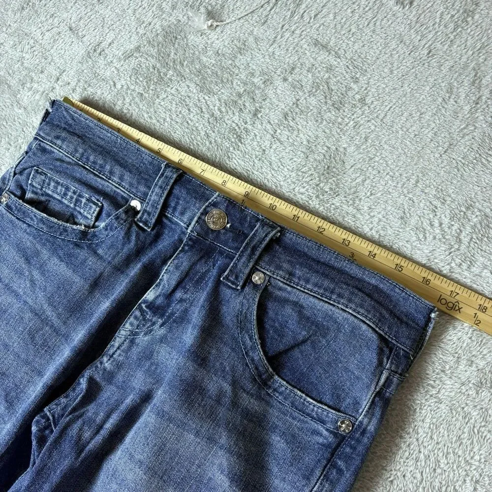 True Religion Jeans Mens 30‎ Relaxed Straight Stretch Blue Denim
